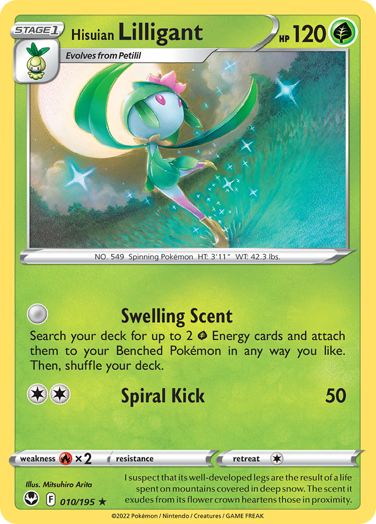 Silver Tempest Hisuian Lilligant #10/195
