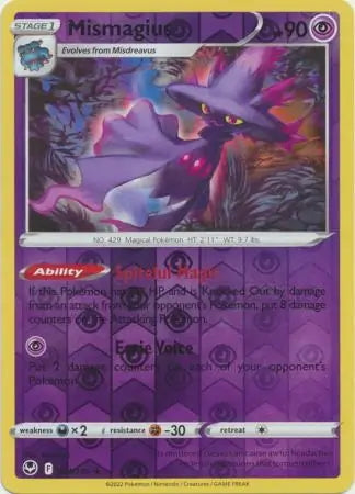 Silver Tempest Mismagius #64/195 reverse holo