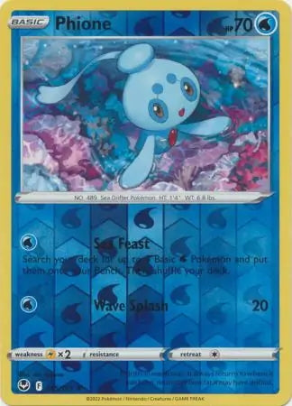 Silver Tempest Phione #45/195 reverse holo