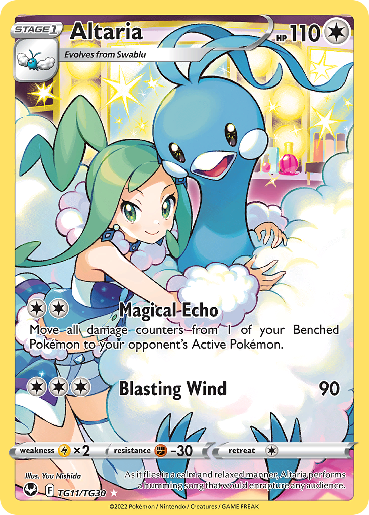 Silver Tempest Trainer Gallery Holo Altaria #TG11/30