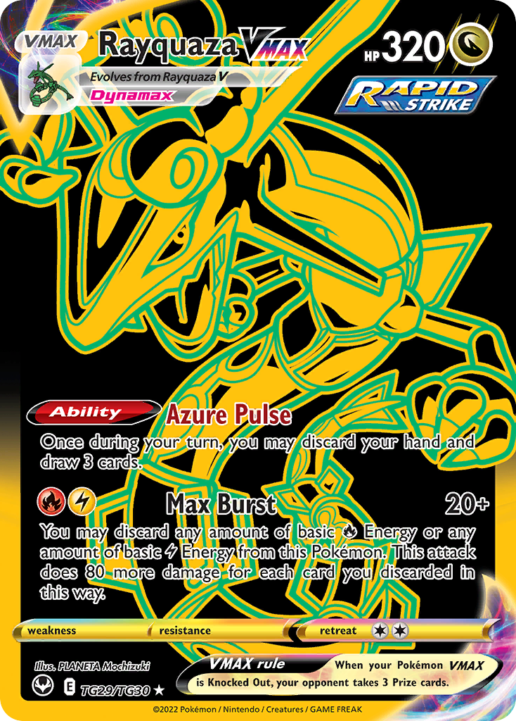 Silver Tempest Trainer Gallery Rayquaza VMAX #TG29/30