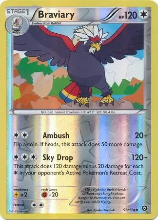 Steam Siege Braviary #93/114 reverse holo