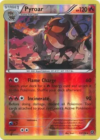 Steam Siege Pyroar #23/114 reverse holo