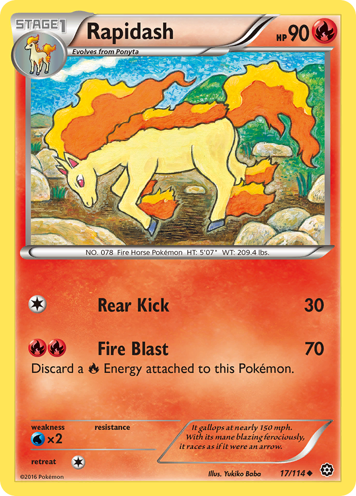 Steam Siege Rapidash #17/114