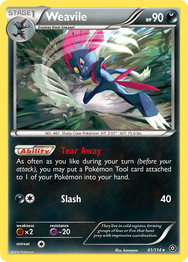 Steam Siege Weavile #61/114