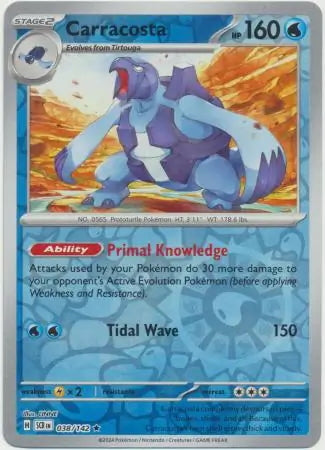 Stellar Crown Carracosta #38/142 reverse holo