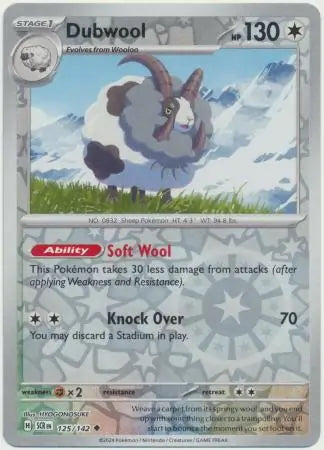 Stellar Crown Dubwool #125/142 reverse holo