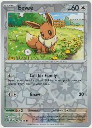 Stellar Crown Eevee #113/142 reverse holo