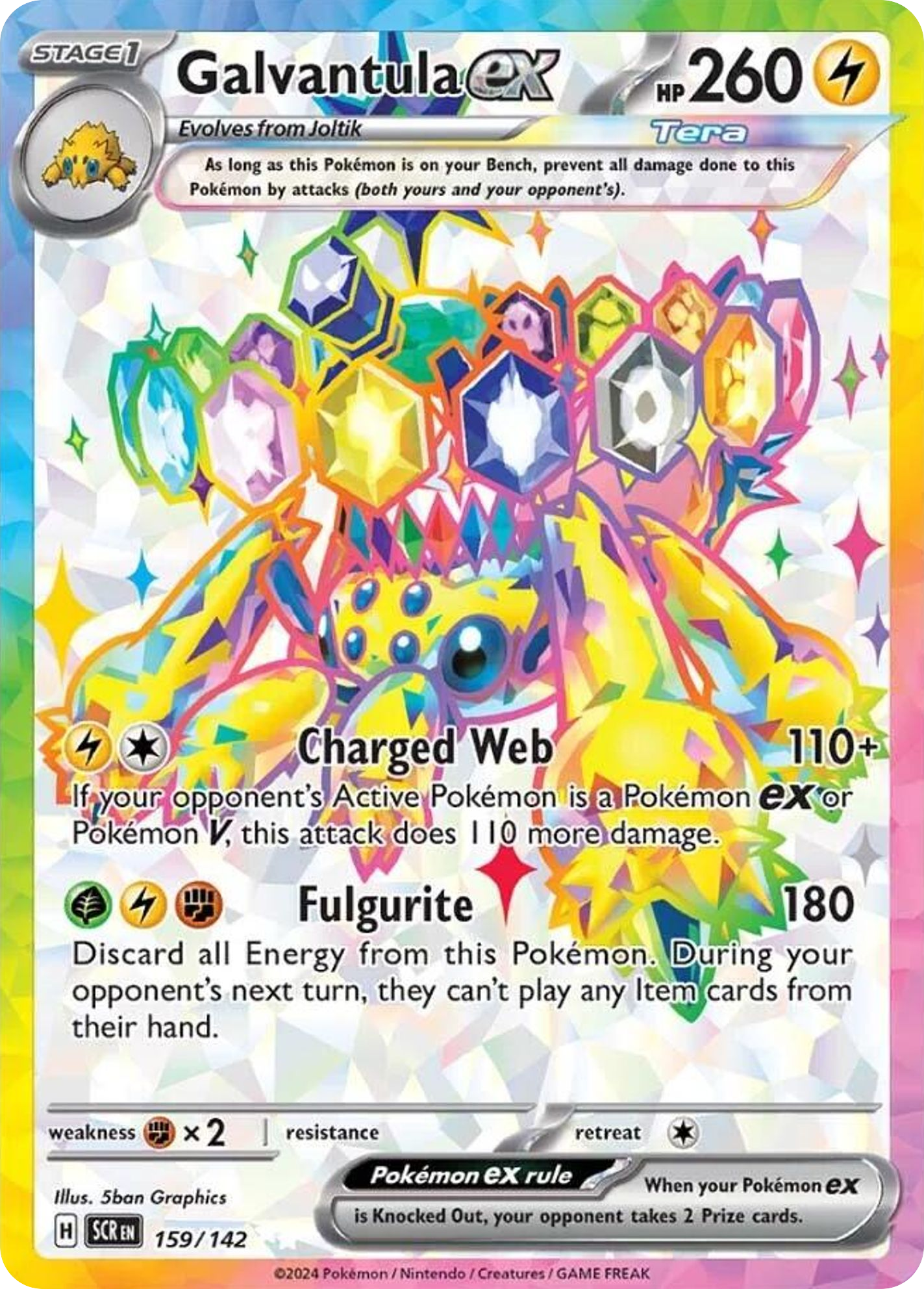 Stellar Crown Galvantula ex #159/142