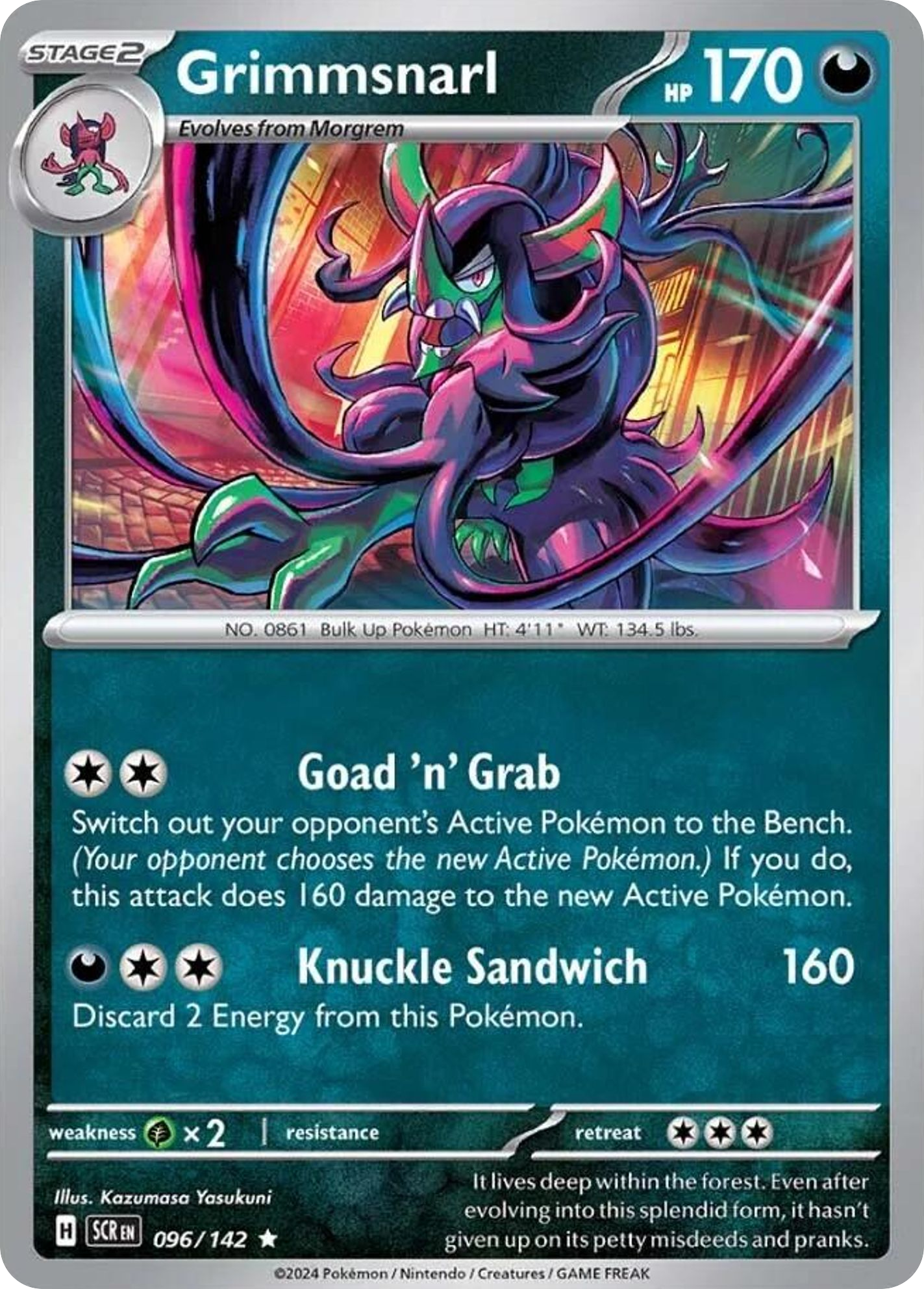 Stellar Crown Holo Grimmsnarl #96/142