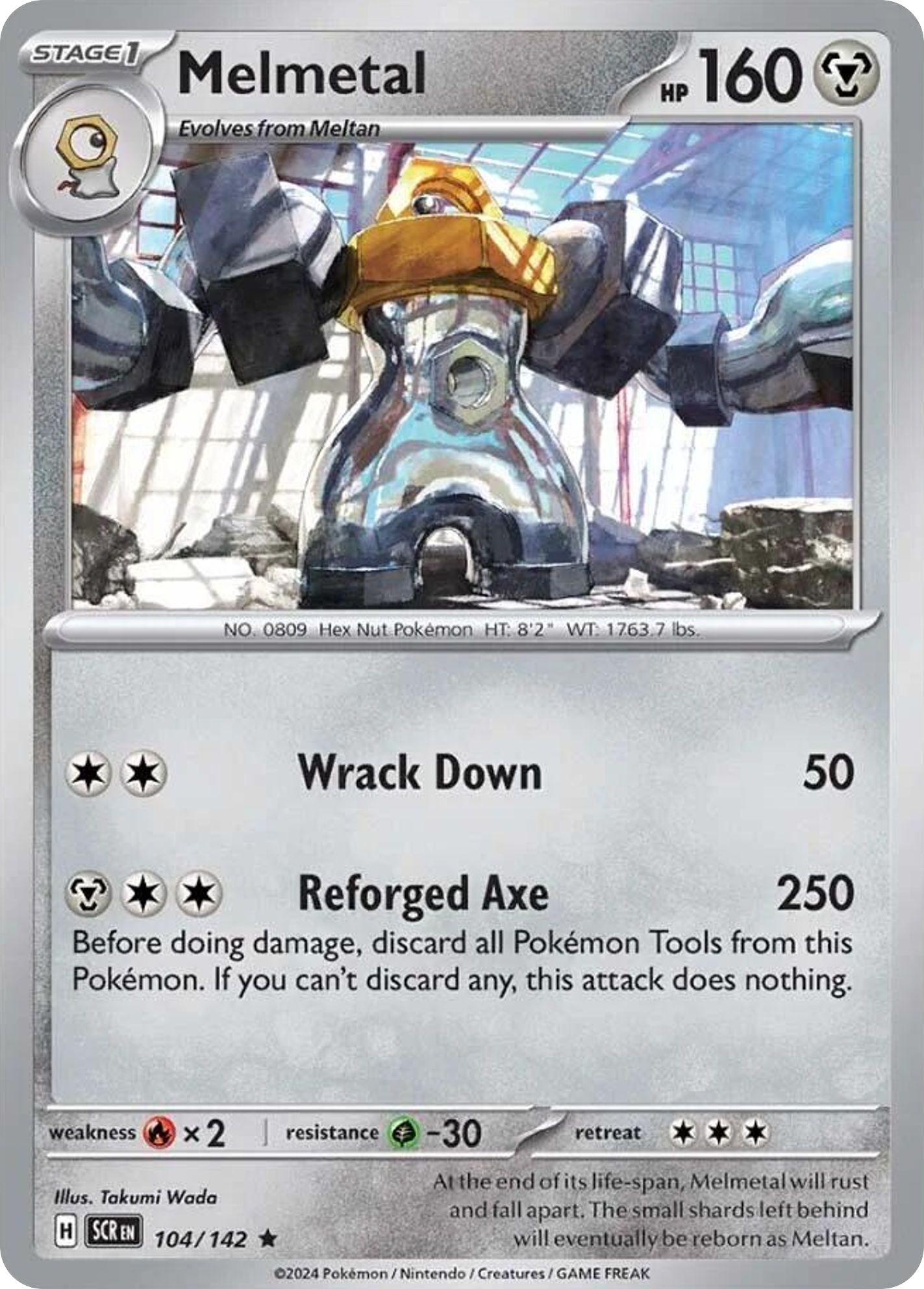 Stellar Crown Holo Melmetal #104/142