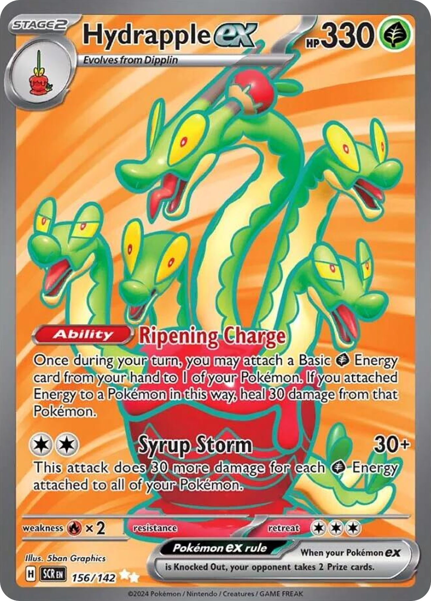 Stellar Crown Hydrapple ex #156/142