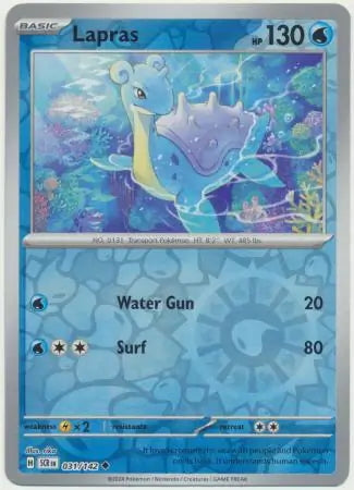 Stellar Crown Lapras #31/142 reverse holo