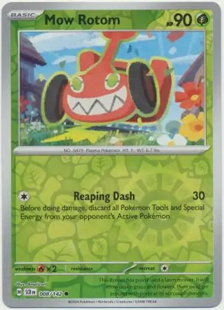 Stellar Crown Mow Rotom #8/142 reverse holo