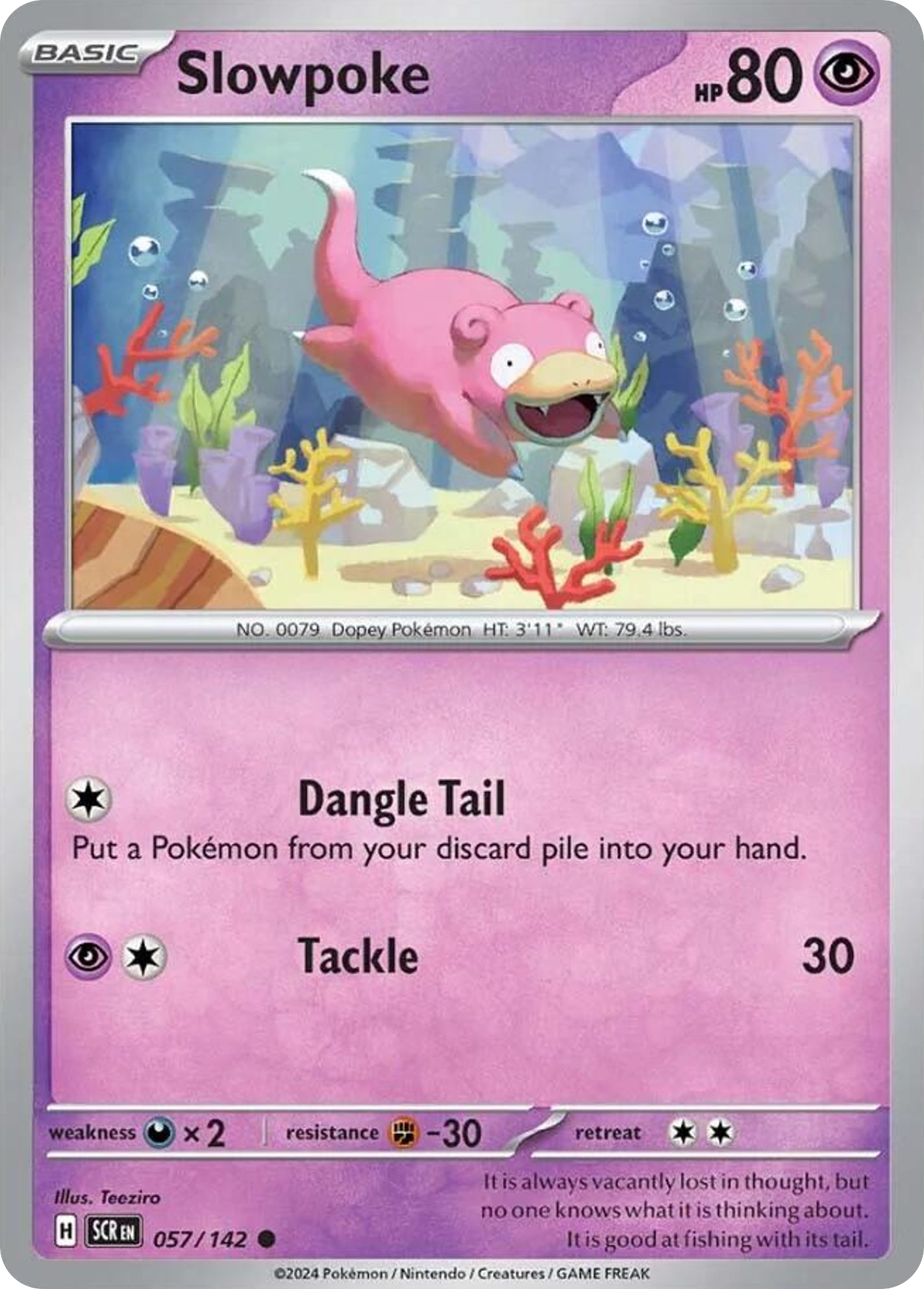 Stellar Crown Slowpoke #57/142