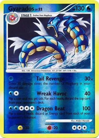 Stormfront Gyarados #19/100 reverse holo