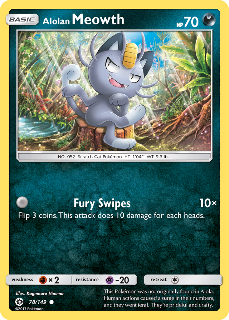 Sun & Moon Alolan Meowth #78/149
