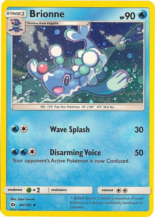 Sun & Moon Brionne #40/149 Galaxy Holo