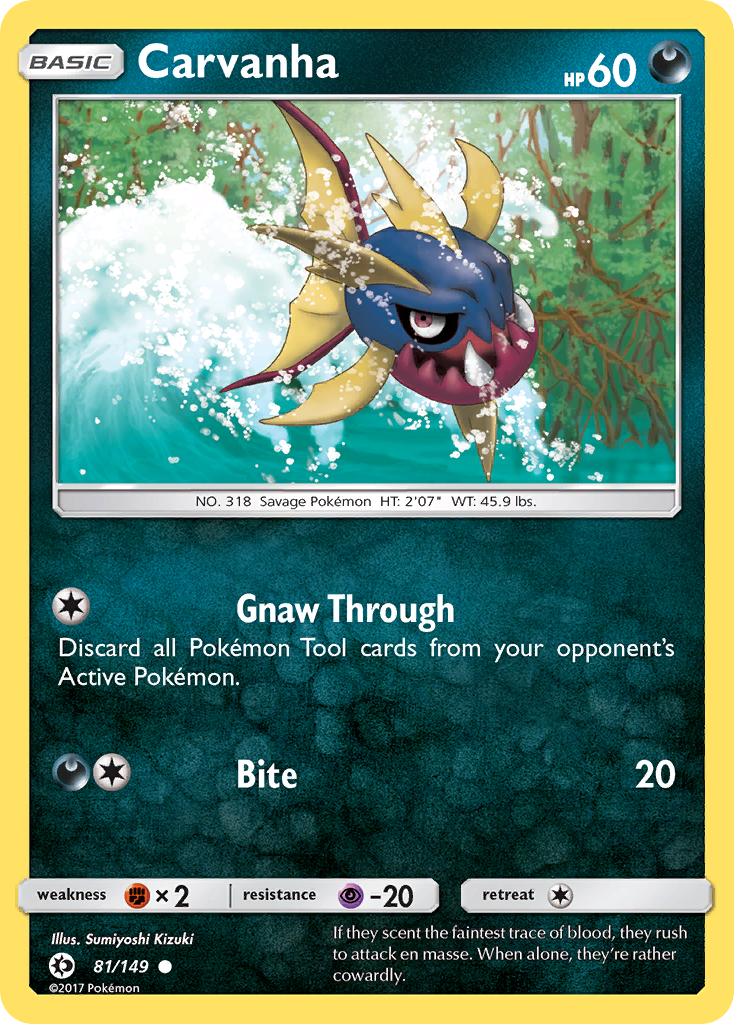 Sun & Moon Carvanha #81/149