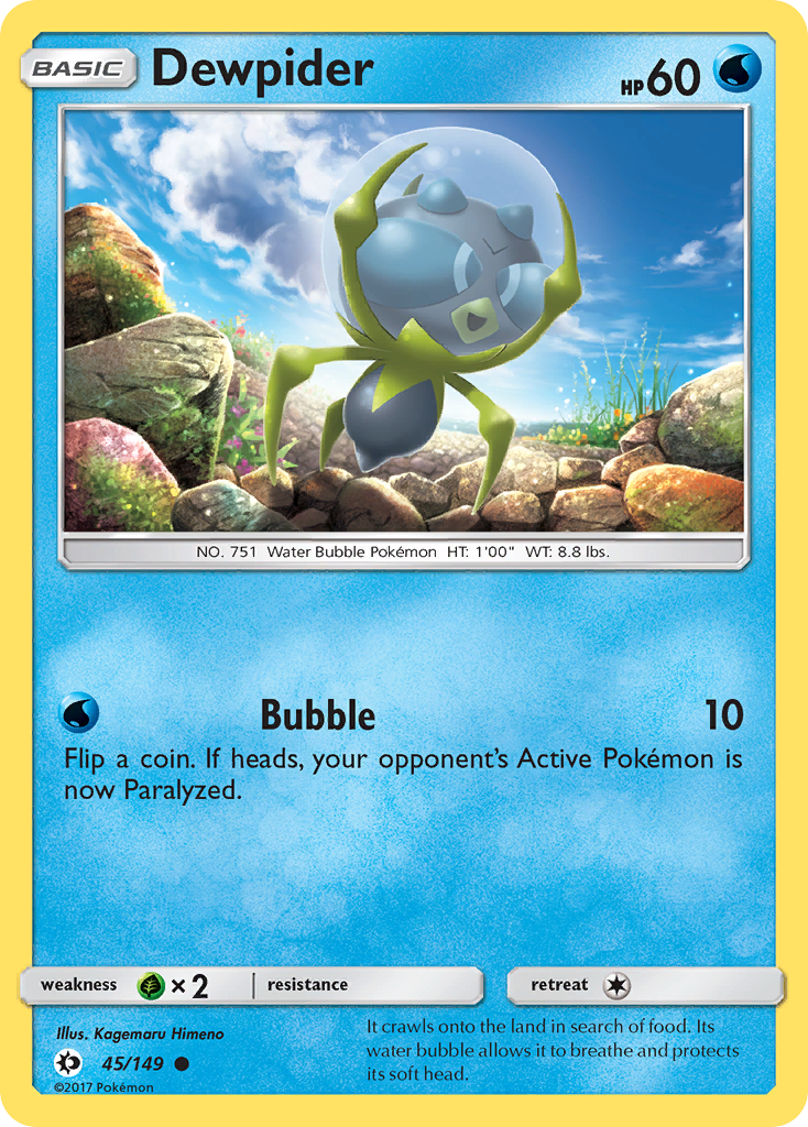 Sun & Moon Dewpider #45/149