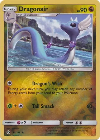 Sun & Moon Dragonair #95/149 reverse holo
