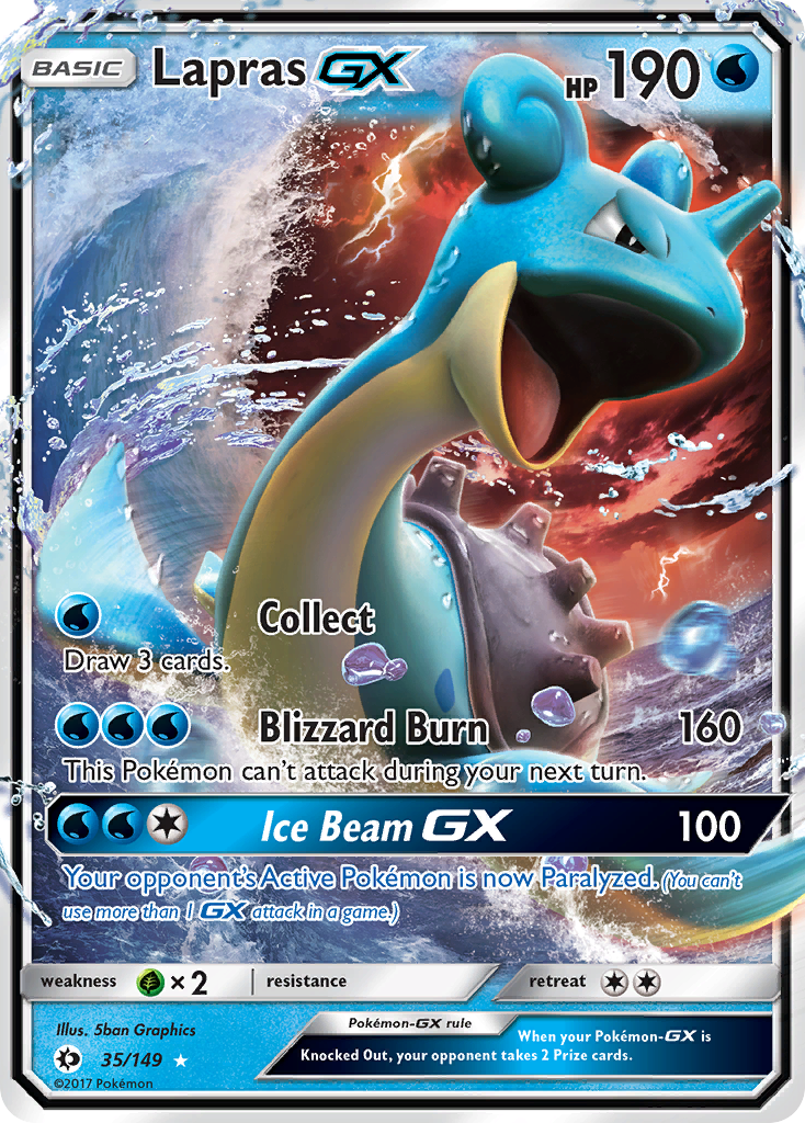 Sun & Moon Lapras GX #35/149