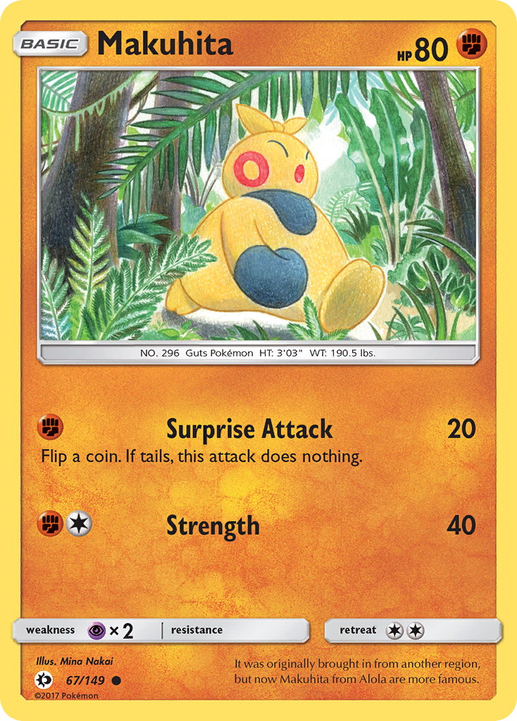 Sun & Moon Makuhita #67/149