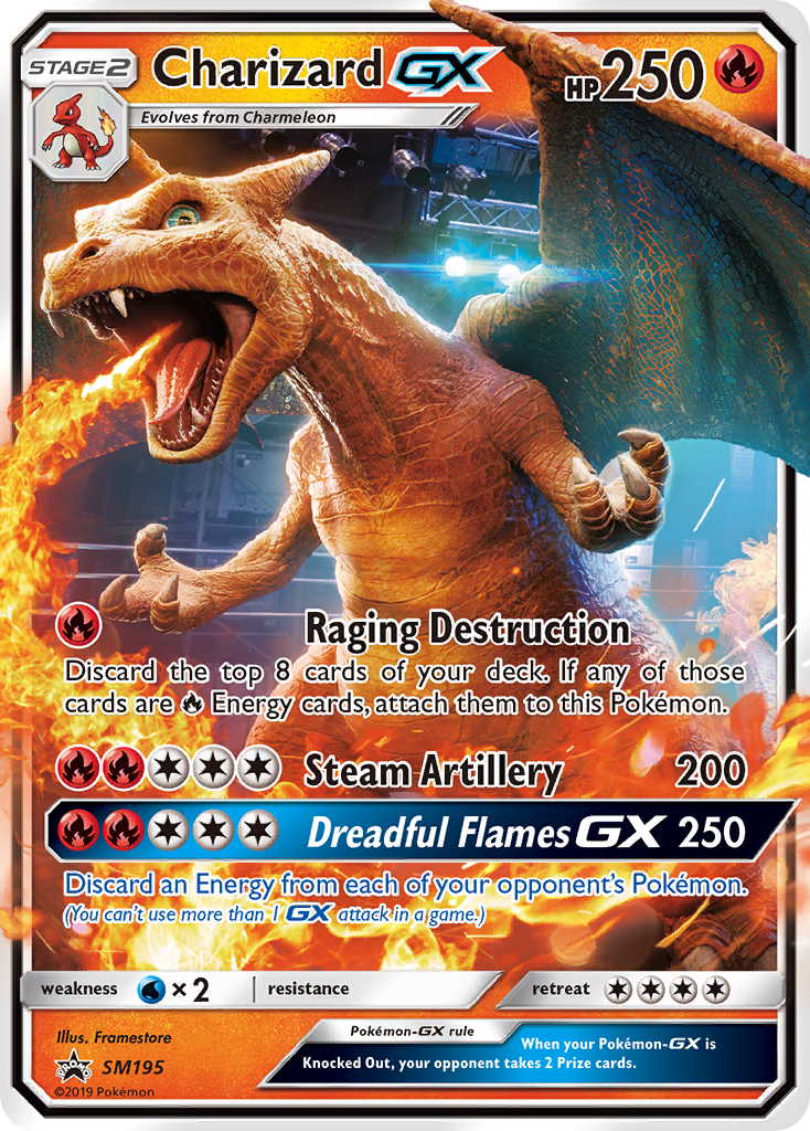 Sun & Moon Promo Charizard GX #195