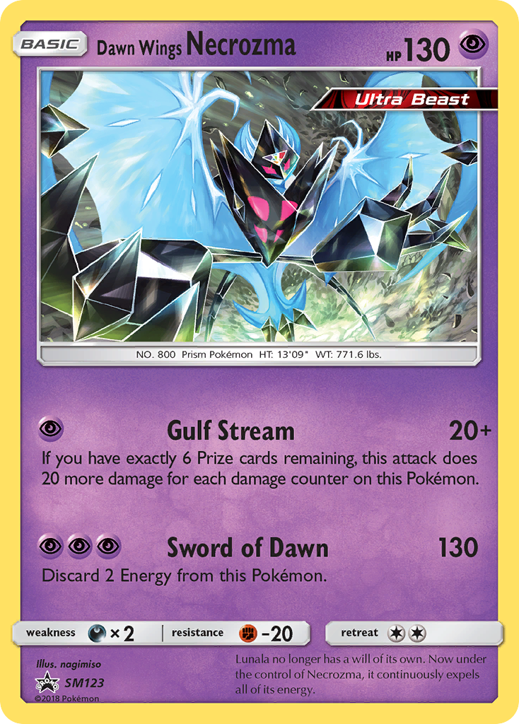 Sun & Moon Promo Dawn Wings Necrozma #123