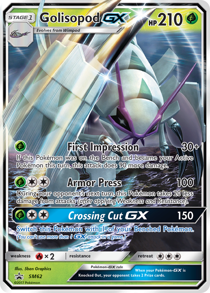 Sun & Moon Promo Golisopod GX #62