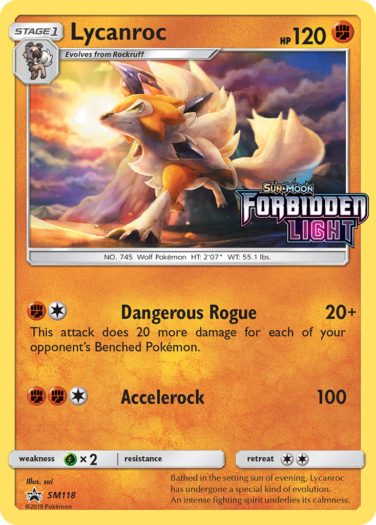 Sun & Moon Promo Lycanroc #118