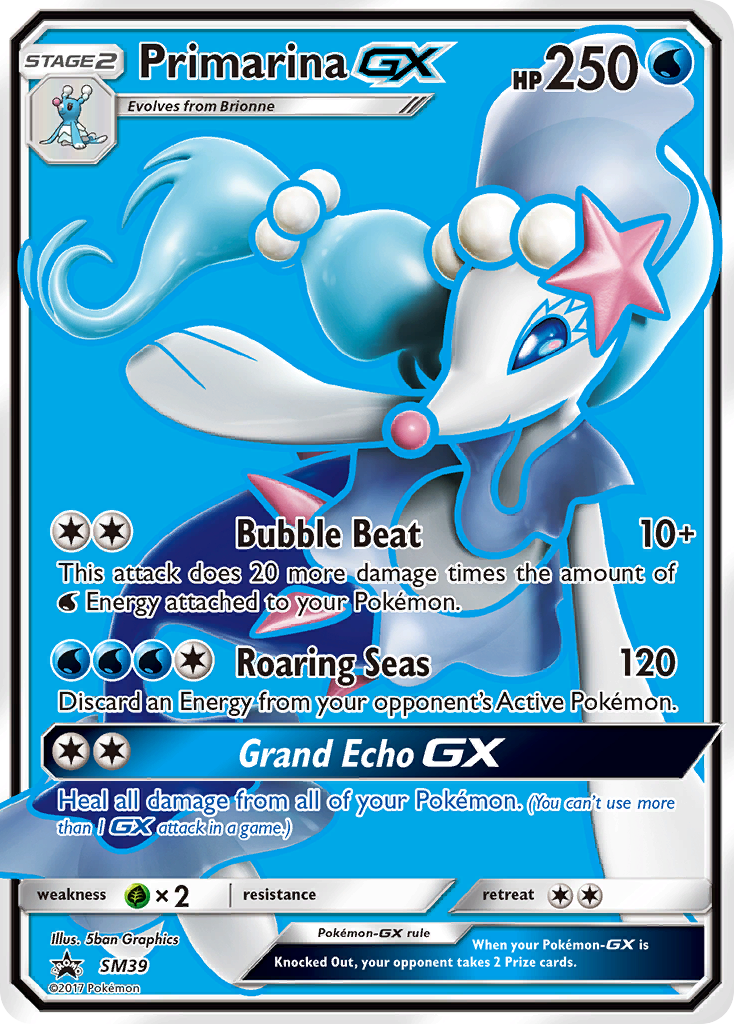 Sun & Moon Promo Primarina GX #39