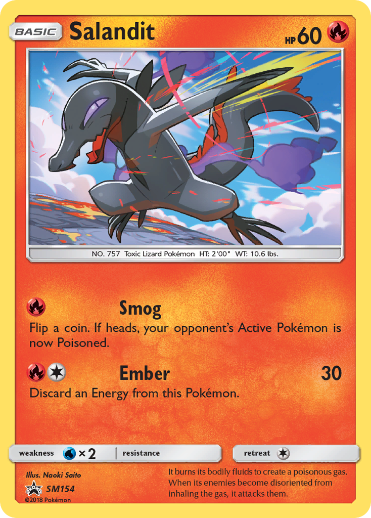 Sun & Moon Promo Salandit #154