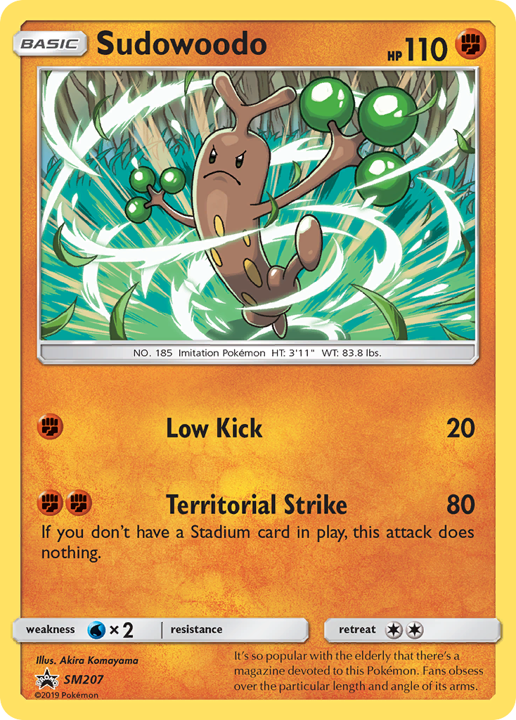 Sun & Moon Promo Sudowoodo #207