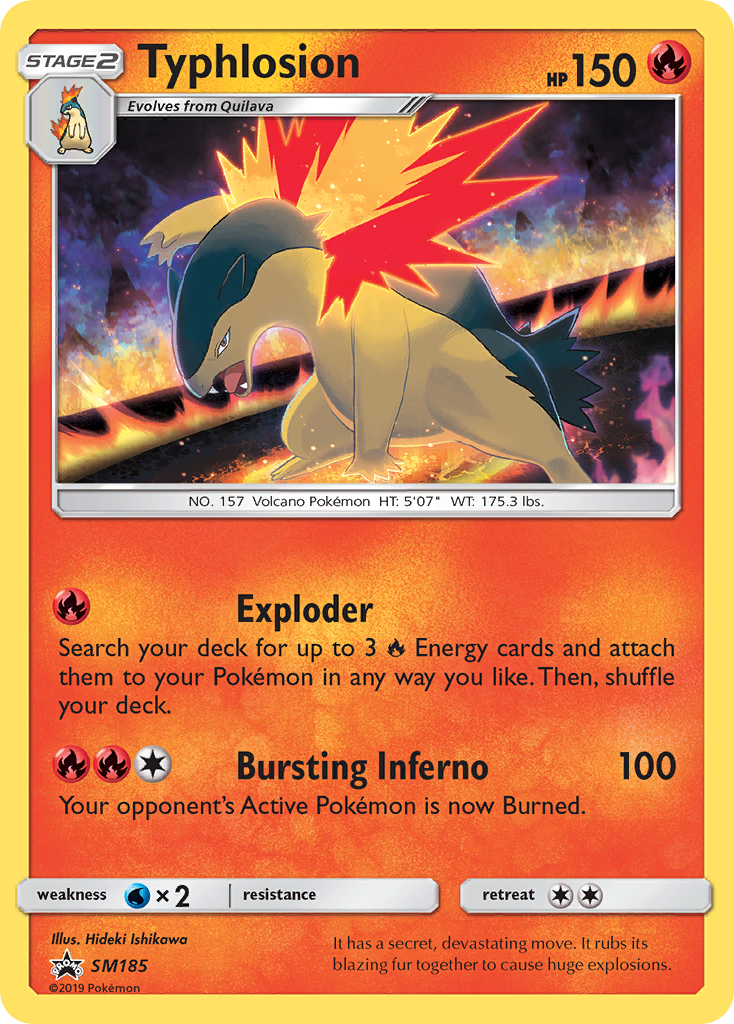 Sun & Moon Promo Typhlosion #185