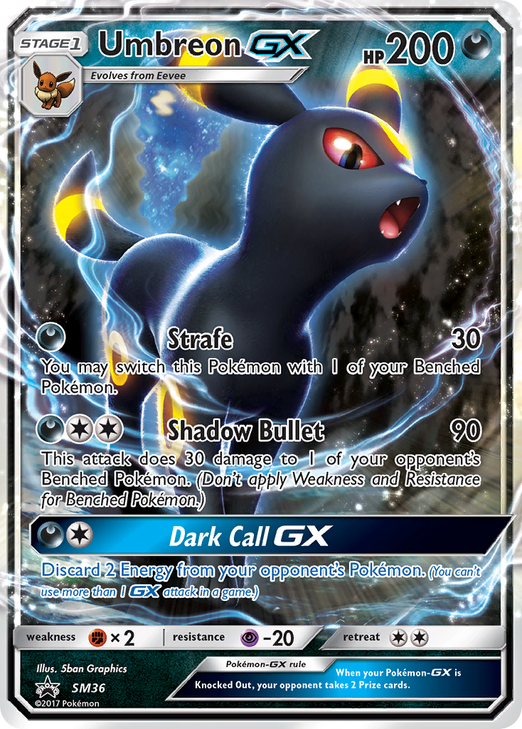 Sun & Moon Promo Umbreon GX #36