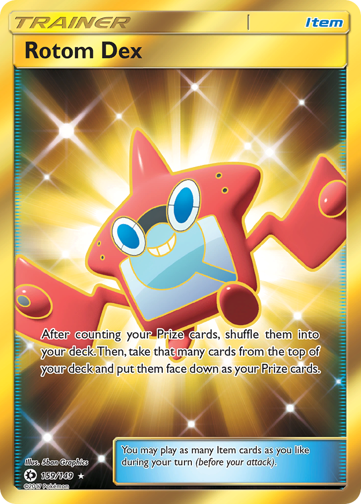 Sun & Moon Secret Rare Rotom Dex #159/149