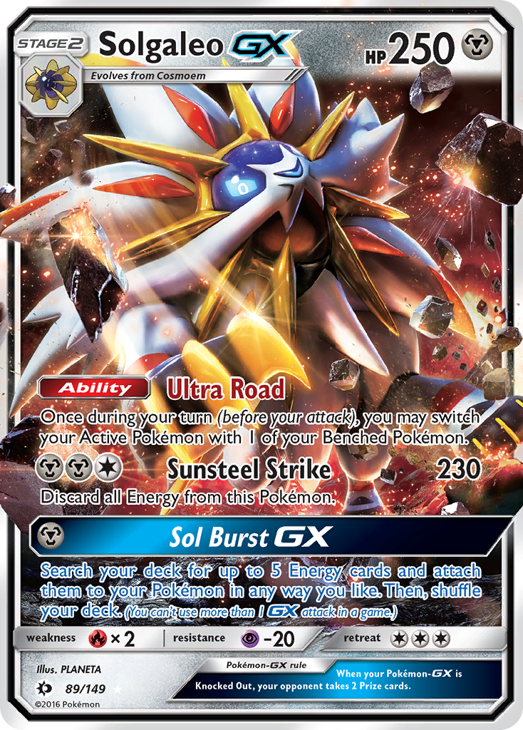 Sun & Moon Solgaleo GX #89/149