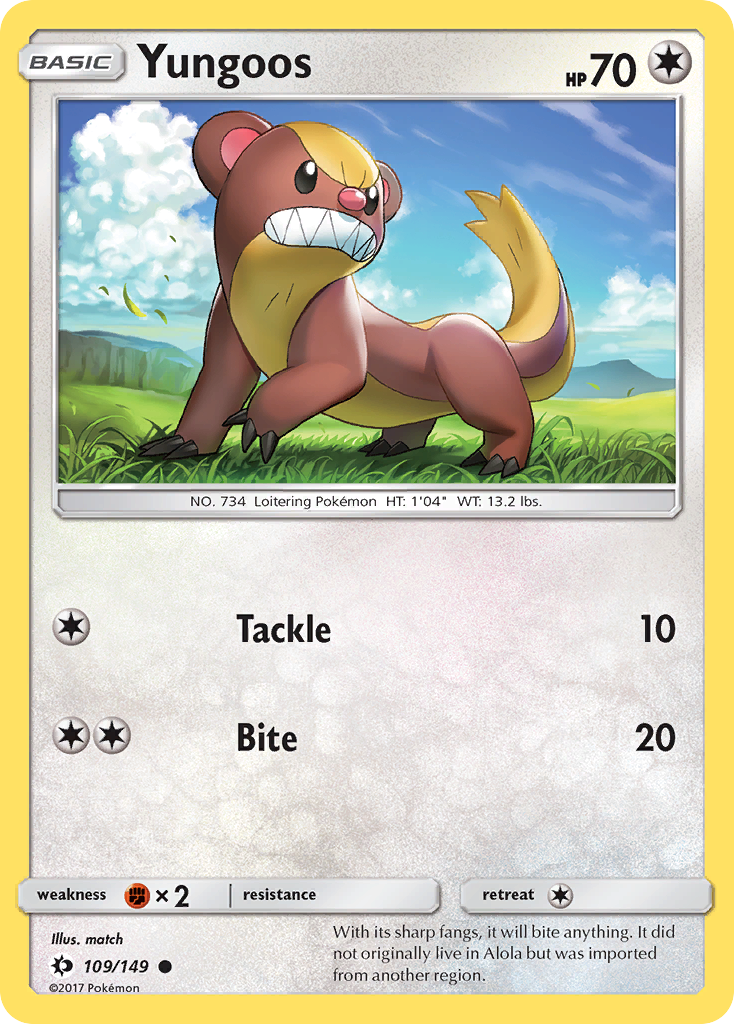 Sun & Moon Yungoos #109/149