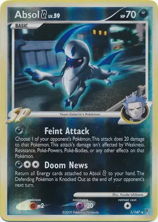 Supreme Victors Absol G #1/147 reverse holo