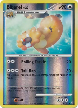 Supreme Victors Bibarel #51/147 reverse holo