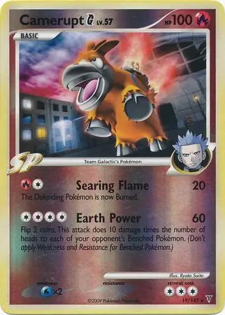 Supreme Victors Camerupt G #19/147 reverse holo