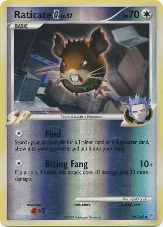 Supreme Victors Raticate G #78/147 reverse holo
