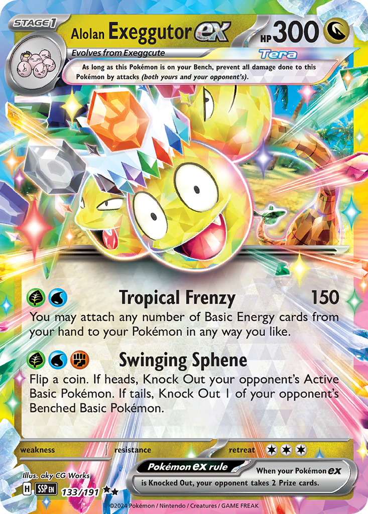 Surging Sparks Alolan Exeggutor ex #133/191