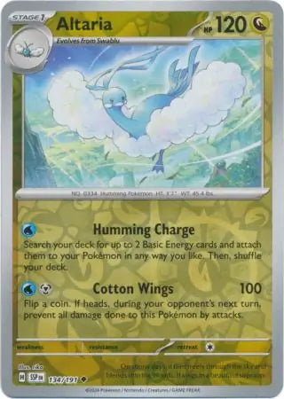 Surging Sparks Altaria #134/191 reverse holo