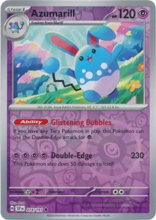 Surging Sparks Azumarill #74/191 reverse holo