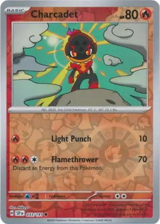 Surging Sparks Charcadet #33/191 reverse holo