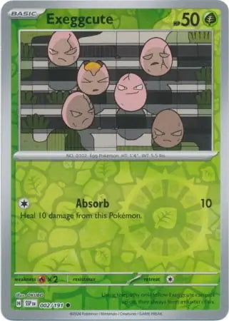 Surging Sparks Exeggcute #2/191 reverse holo