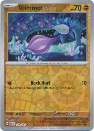 Surging Sparks Glimmet #114/191 reverse holo