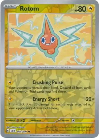 Surging Sparks Rotom #61/191 reverse holo